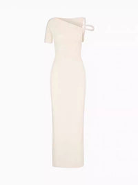 One-Shoulder Maxikleid