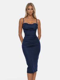 Cowl Neck Bodycon Midi Dress
