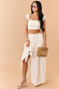Lucia Maxi Skirt and Crop Top Set
