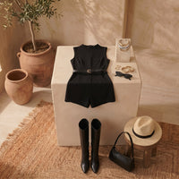 Bianca – Tailored Playsuit Black