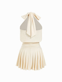 Valeria – Neckholder-Minikleid mit Schleife