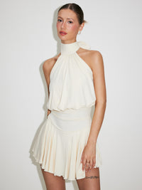 Valeria – Neckholder-Minikleid mit Schleife