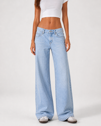 Low Waist Wide Leg – Baby Blue