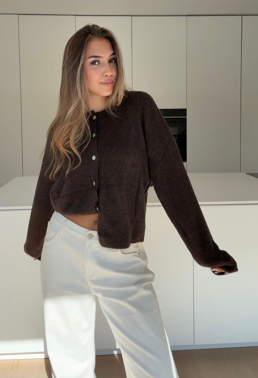 Classic Cardigan Chocolate