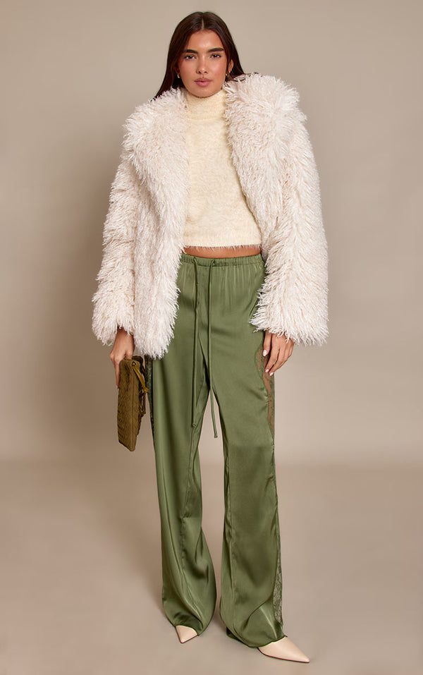 Satin Lace Trousers