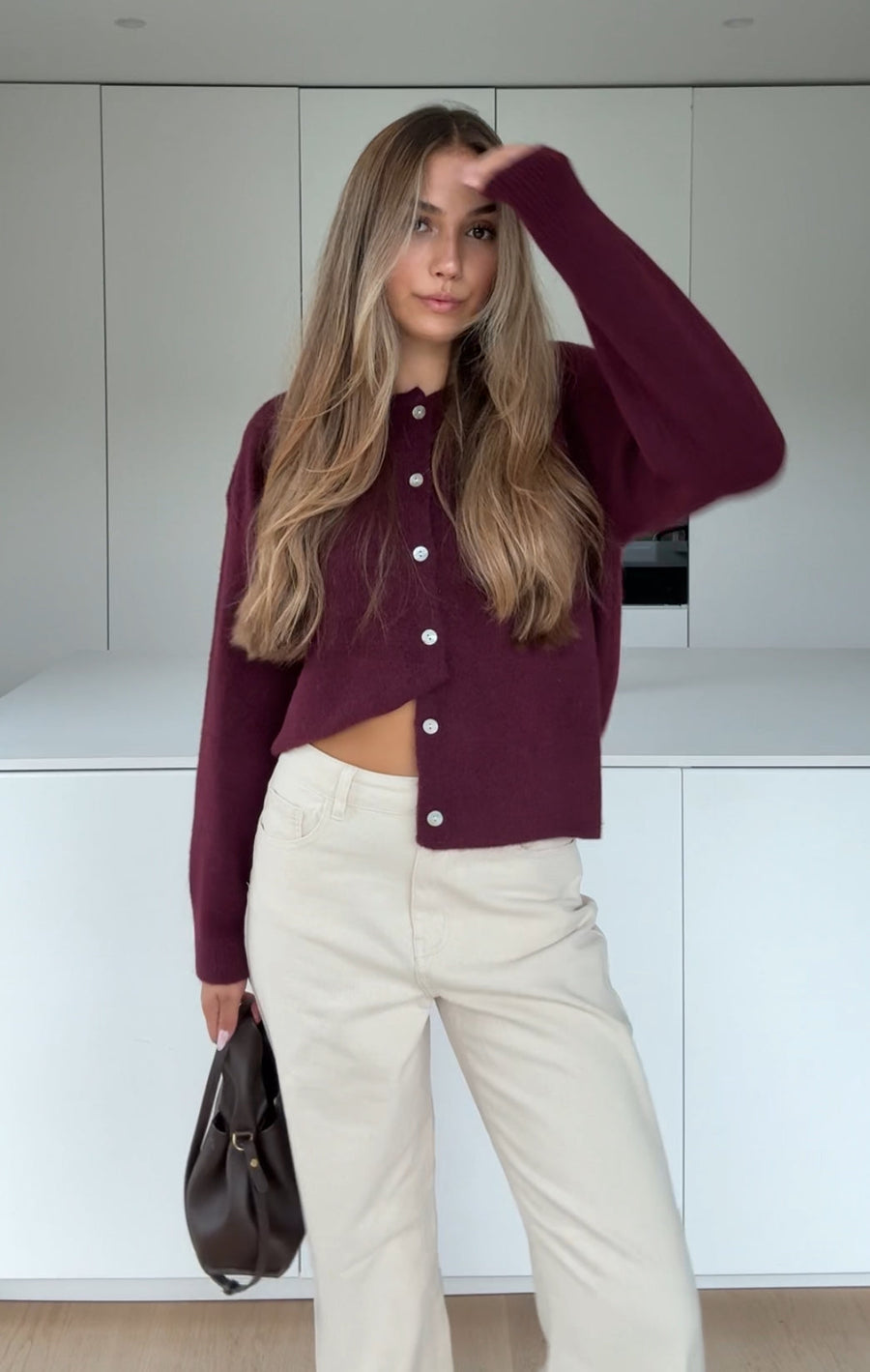 Classic Cardigan Berry