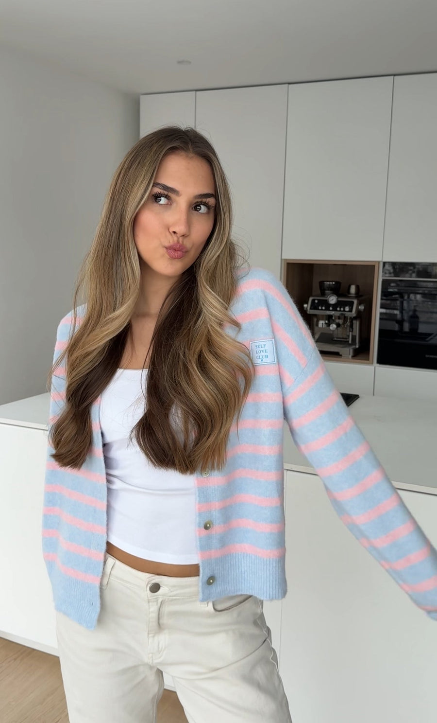 Self Love Club Cardigan Cotton Candy