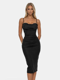 Cowl Neck Bodycon Midi Dress