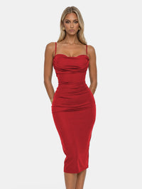 Cowl Neck Bodycon Midi Dress