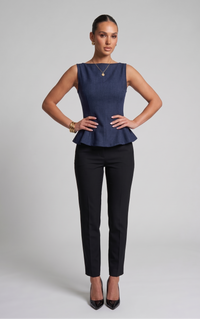 Peplum Bow Top