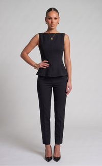 Peplum Bow Top