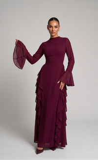 Elegantes Abaya mit Volants