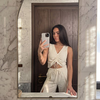 Carmen – Linen Two-Piece Cream