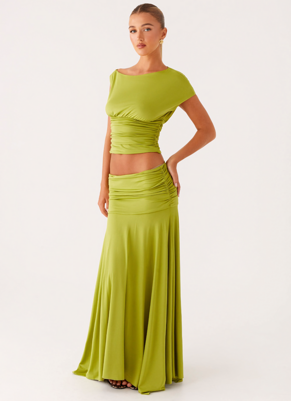 Draped Maxi Set