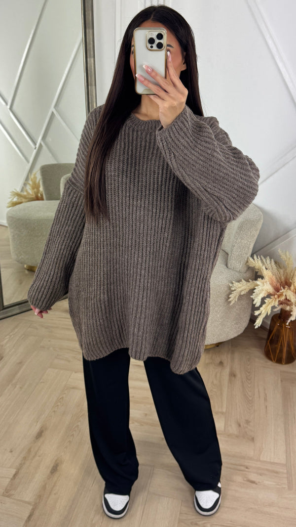 Oversized Chunky Knit Pullover Relaxed Fit