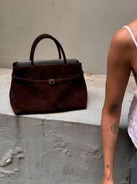 Wildleder Handtasche