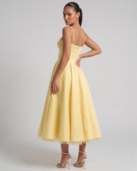 Ausgestelltes Abendkleid