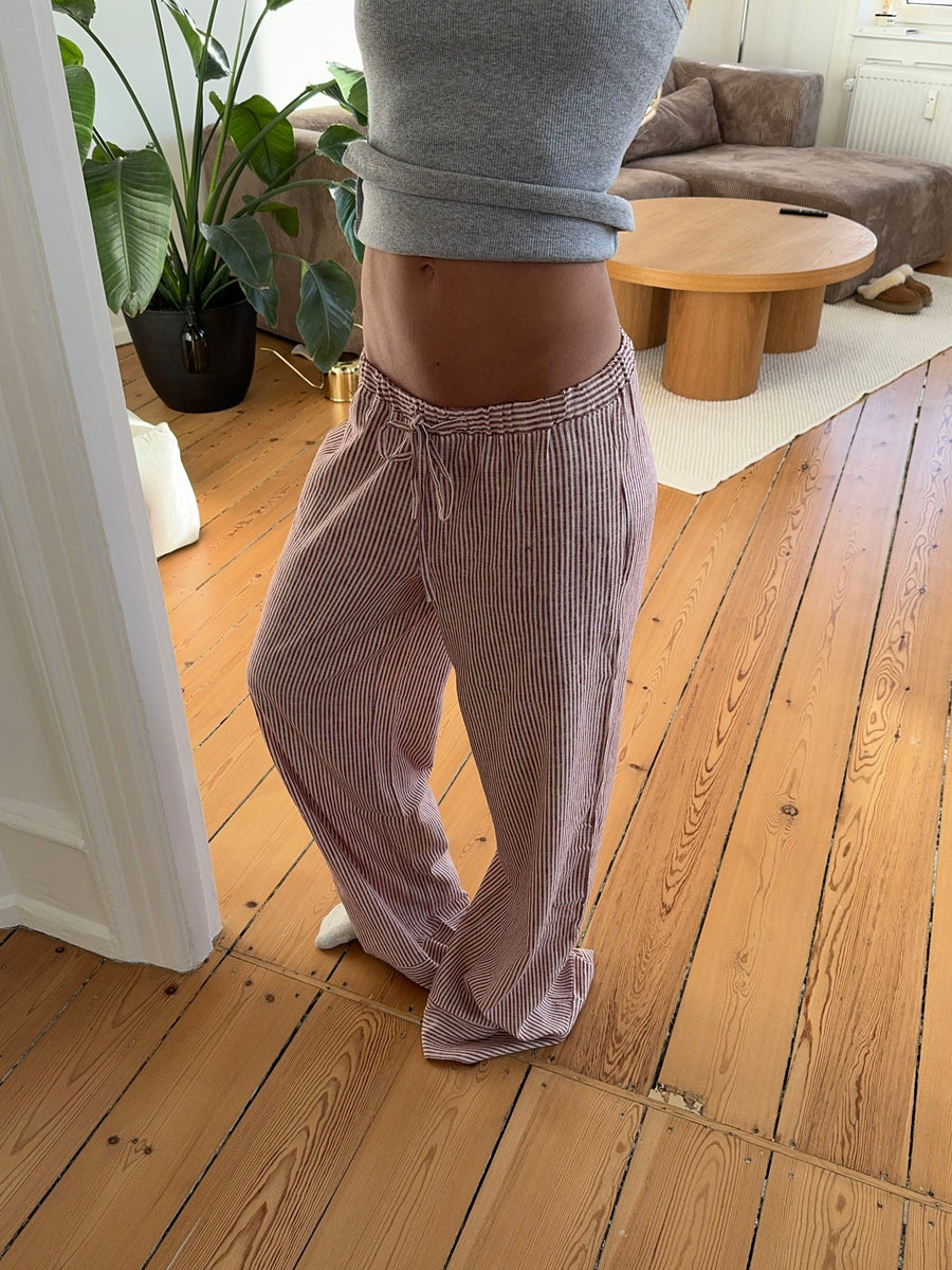 Striped Linen Trousers