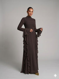 Elegantes Abaya mit Volants
